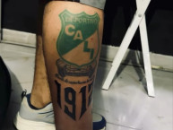 Tattoo - Tatuaje - tatuagem - Tatuaje de la Barra: Frente Radical Verdiblanco &bull; Club: Deportivo Cali &bull; País: Colombia