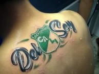 Tattoo - Tatuaje - tatuagem - Tatuaje de la Barra: Frente Radical Verdiblanco • Club: Deportivo Cali • País: Colombia