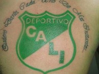 Tattoo - Tatuaje - tatuagem - Tatuaje de la Barra: Frente Radical Verdiblanco • Club: Deportivo Cali