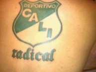 Tattoo - Tatuaje - tatuagem - Tatuaje de la Barra: Frente Radical Verdiblanco • Club: Deportivo Cali • País: Colombia