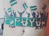 Tattoo - Tatuaje - tatuagem - Tatuaje de la Barra: Frente Radical Verdiblanco • Club: Deportivo Cali