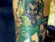 Tattoo - Tatuaje - tatuagem - Tatuaje de la Barra: Frente Radical Verdiblanco • Club: Deportivo Cali