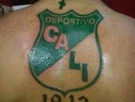 Tattoo - Tatuaje - tatuagem - Tatuaje de la Barra: Frente Radical Verdiblanco • Club: Deportivo Cali