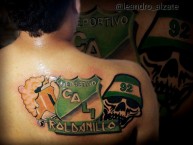 Tattoo - Tatuaje - tatuagem - Tatuaje de la Barra: Frente Radical Verdiblanco • Club: Deportivo Cali