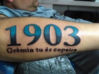 Tattoo - Tatuaje - tatuagem - Tatuaje de la Barra: Geral do Grêmio • Club: Grêmio