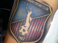 Tattoo - Tatuaje - tatuagem - "Mi madre me dio la vida, el MONAGAS SPORT CLUB EL CORAZÓN" Tatuaje de la Barra: Guerreros Chaimas • Club: Monagas