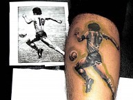 Tattoo - Tatuaje - tatuagem - "Diego Maradona de Gimnasia y Esgrima La Plata, hecho en Studio A Tattoos por Facundo Pereyra Ochi" Tatuaje de la Barra: La Banda de Fierro 22 • Club: Gimnasia y Esgrima