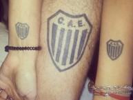 Tattoo - Tatuaje - tatuagem - Tatuaje de la Barra: La Barra de Caseros • Club: Club Atlético Estudiantes