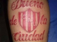 Tattoo - Tatuaje - tatuagem - Tatuaje de la Barra: La Barra de la Bomba • Club: Unión de Santa Fe