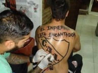 Tattoo - Tatuaje - tatuagem - Tatuaje de la Barra: La Barra del Rojo • Club: Independiente