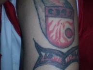 Tattoo - Tatuaje - tatuagem - Tatuaje de la Barra: La Guardia Albi Roja Sur • Club: Independiente Santa Fe