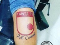 Tattoo - Tatuaje - tatuagem - Tatuaje de la Barra: La Guardia Albi Roja Sur • Club: Independiente Santa Fe