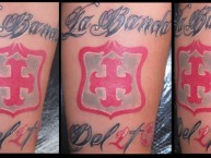 Tattoo - Tatuaje - tatuagem - Tatuaje de la Barra: La Guardia Albi Roja Sur • Club: Independiente Santa Fe