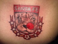 Tattoo - Tatuaje - tatuagem - Tatuaje de la Barra: La Guardia Albi Roja Sur • Club: Independiente Santa Fe