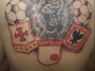 Tattoo - Tatuaje - tatuagem - Tatuaje de la Barra: La Guardia Albi Roja Sur • Club: Independiente Santa Fe