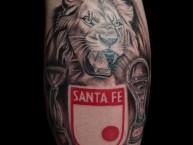 Tattoo - Tatuaje - tatuagem - Tatuaje de la Barra: La Guardia Albi Roja Sur &bull; Club: Independiente Santa Fe &bull; País: Colombia