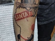 Tattoo - Tatuaje - tatuagem - Tatuaje de la Barra: La Guardia Albi Roja Sur &bull; Club: Independiente Santa Fe &bull; País: Colombia