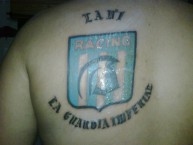 Tattoo - Tatuaje - tatuagem - Tatuaje de la Barra: La Guardia Imperial • Club: Racing Club