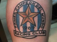 Tattoo - Tatuaje - tatuagem - Tatuaje de la Barra: La Guardia Imperial • Club: Racing Club