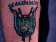Tattoo - Tatuaje - tatuagem - Tatuaje de la Barra: La Guardia Puyutana &bull; Club: Sportivo Desamparados &bull; País: Argentina