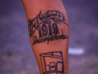 Tattoo - Tatuaje - tatuagem - Tatuaje de la Barra: La Guardia Puyutana &bull; Club: Sportivo Desamparados &bull; País: Argentina