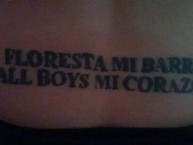 Tattoo - Tatuaje - tatuagem - Tatuaje de la Barra: La Peste Blanca • Club: All Boys