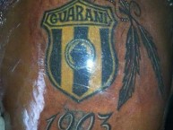 Tattoo - Tatuaje - tatuagem - Tatuaje de la Barra: La Raza Aurinegra • Club: Guaraní de Asunción