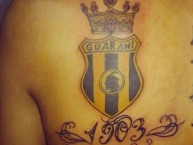 Tattoo - Tatuaje - tatuagem - Tatuaje de la Barra: La Raza Aurinegra • Club: Guaraní de Asunción