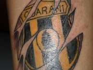 Tattoo - Tatuaje - tatuagem - Tatuaje de la Barra: La Raza Aurinegra • Club: Guaraní de Asunción