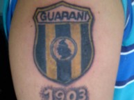 Tattoo - Tatuaje - tatuagem - Tatuaje de la Barra: La Raza Aurinegra • Club: Guaraní de Asunción