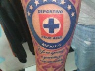 Tattoo - Tatuaje - tatuagem - Tatuaje de la Barra: La Sangre Azul • Club: Cruz Azul