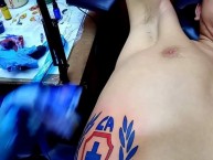 Tattoo - Tatuaje - tatuagem - Tatuaje de la Barra: La Sangre Azul • Club: Cruz Azul