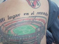 Tattoo - Tatuaje - tatuagem - "Monumental de Nuñes" Tatuaje de la Barra: Los Borrachos del Tablón • Club: River Plate