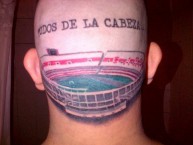 Tattoo - Tatuaje - tatuagem - "Todos de la cabeza" Tatuaje de la Barra: Los Borrachos del Tablón • Club: River Plate