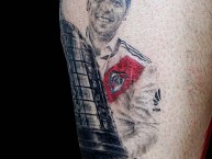 Tattoo - Tatuaje - tatuagem - "Tatuaje River Campeón Libertadores 2018 Marcelo Gallardo, hecho en Studio A Tattoos La Plata por Facundo Pereyra Ochi" Tatuaje de la Barra: Los Borrachos del Tablón • Club: River Plate