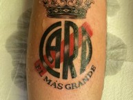 Tattoo - Tatuaje - tatuagem - Tatuaje de la Barra: Los Borrachos del Tablón • Club: River Plate