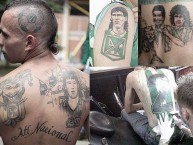 Tattoo - Tatuaje - tatuagem - Tatuaje de la Barra: Los del Sur • Club: Atlético Nacional