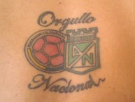 Tattoo - Tatuaje - tatuagem - Tatuaje de la Barra: Los del Sur • Club: Atlético Nacional