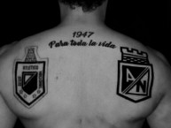 Tattoo - Tatuaje - tatuagem - Tatuaje de la Barra: Los del Sur • Club: Atlético Nacional