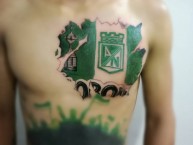 Tattoo - Tatuaje - tatuagem - Tatuaje de la Barra: Los del Sur • Club: Atlético Nacional • País: Colombia