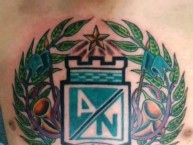 Tattoo - Tatuaje - tatuagem - Tatuaje de la Barra: Los del Sur • Club: Atlético Nacional