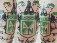 Tattoo - Tatuaje - tatuagem - Tatuaje de la Barra: Los del Sur • Club: Atlético Nacional