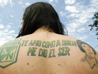 Tattoo - Tatuaje - tatuagem - Tatuaje de la Barra: Los del Sur • Club: Atlético Nacional