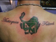 Tattoo - Tatuaje - tatuagem - Tatuaje de la Barra: Los del Sur • Club: Atlético Nacional