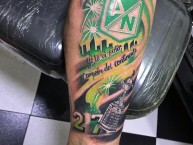 Tattoo - Tatuaje - tatuagem - Tatuaje de la Barra: Los del Sur • Club: Atlético Nacional