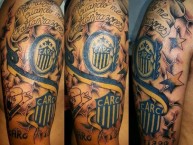 Tattoo - Tatuaje - tatuagem - Tatuaje de la Barra: Los Guerreros • Club: Rosario Central