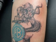 Tattoo - Tatuaje - tatuagem - Tatuaje de la Barra: Los Piratas Celestes de Alberdi • Club: Belgrano