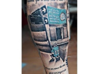 Tattoo - Tatuaje - tatuagem - Tatuaje de la Barra: Los Piratas Celestes de Alberdi &bull; Club: Belgrano &bull; País: Argentina