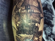 Tattoo - Tatuaje - tatuagem - Tatuaje de la Barra: Los Piratas Celestes de Alberdi &bull; Club: Belgrano &bull; País: Argentina