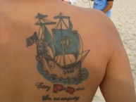 Tattoo - Tatuaje - tatuagem - Tatuaje de la Barra: Los Piratas Celestes de Alberdi • Club: Belgrano